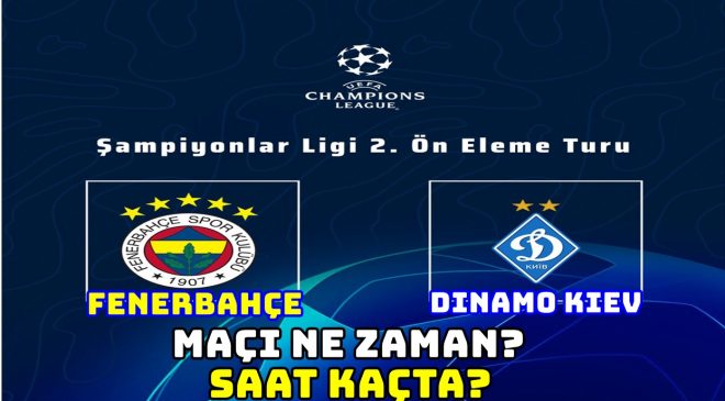 Fenerbahçe Dinamo Kiev maçı  nerede oynanacak? Ne zaman, saat kaçta?