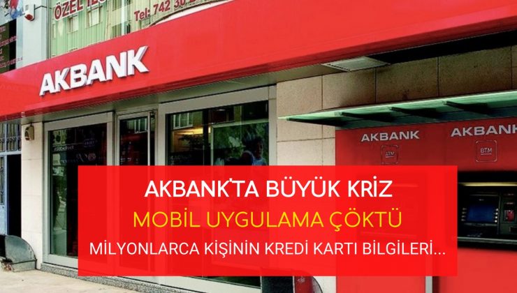 Akbank mobil uygulaması çöktü milyonlarca kişi kredi kartlarında yanlış bakiye sorunu ile karşı karşıya